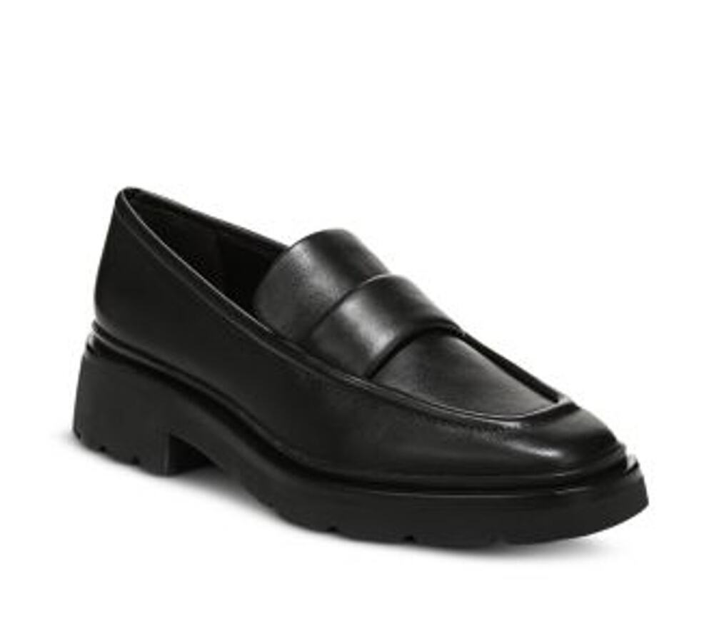 Vince Sleek Black Robin Loafers Size 8 M